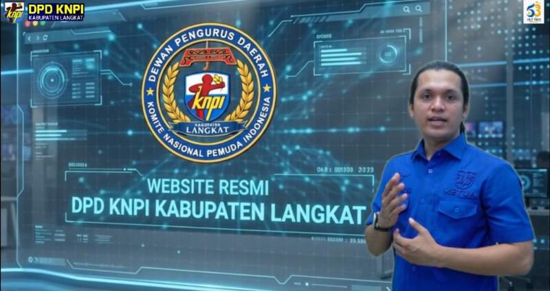 WUJUD TRANSFORMASI DIGITAL: DPD KNPI LANGKAT LAUNCHING WEBSITE ORGANISASI