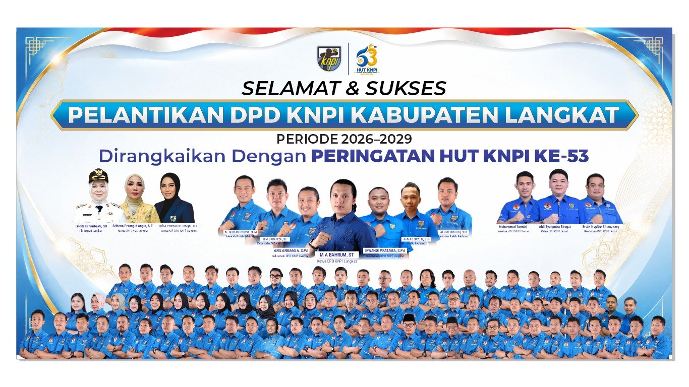 PELANTIKAN PENGURUS DPD KNPI KABUPATEN LANGKAT