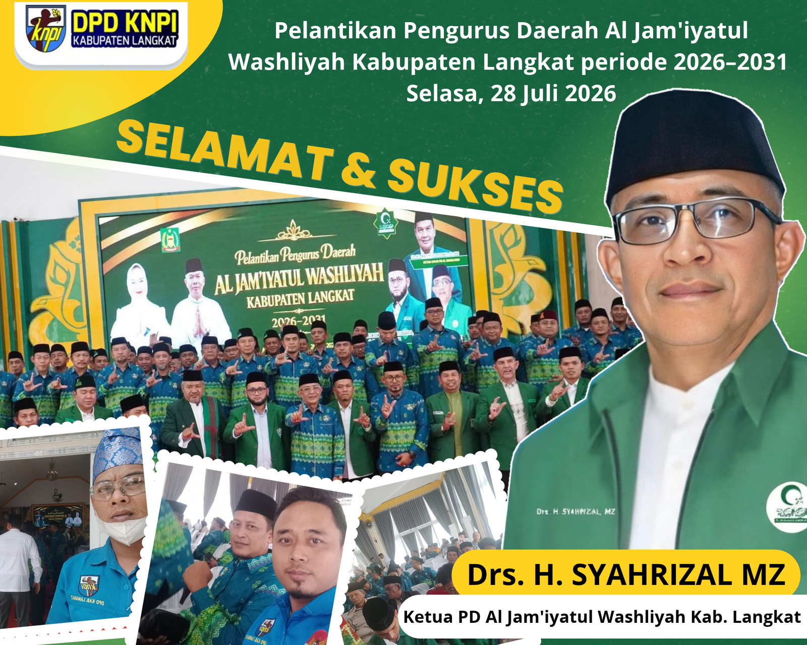 PELANTIKAN PENGURUS DAERAH AL JAM'IYATUL WASHLIYAH 2026-2031